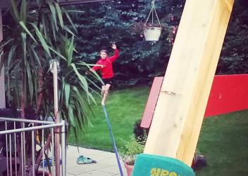 23 Meter Longline im Garten